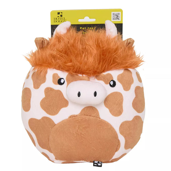 Hotel Doggy Dog Toy Brown Cow O/S