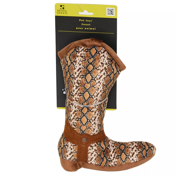 Hotel Doggy Dog Toy Cowboy Boot O/S