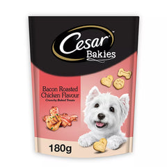 Cesar Bakies Dog Treats For Small Breed Adult Dogs - Bacon and Roasted Chicken Flavour