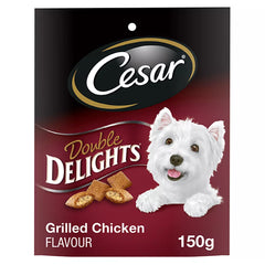 Cesar Double Delights Dog Treats For Small Breed Adult Dogs - Grilled Chicken Flavour