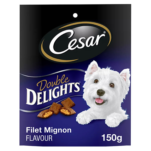 Cesar Double Delights Dog Treats For Small Breed Adult Dogs - Filet Mignon Flavour