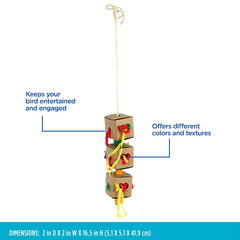 All Living Things Paper Box Bird Toy – Engaging Paper Play for Birds