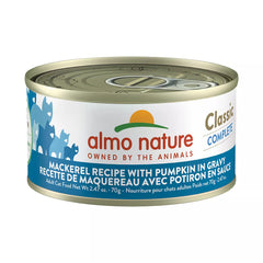 Almo Nature Classic Wet Cat Food - Mackerel Recipe with Pumpkin in Gravy