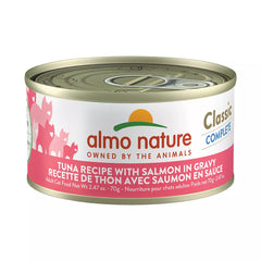 Almo Nature Classic Wet Cat Food - Tuna Recipe with Salmon in Gravy