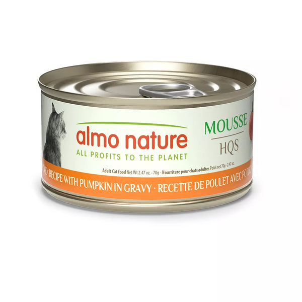 Almo Nature Wet Cat Food - HQS Mousse Chicken with Pumpkin in Gravy