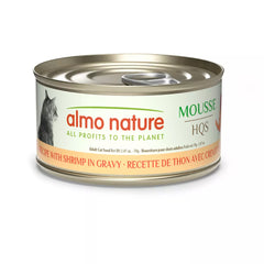 Almo Nature Wet Cat Food - HQS Mousse Tuna Recipe with Shrimp