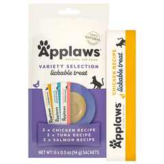 Applaws Puree Treat - Grain Free, Lickable Treat, 6 Count