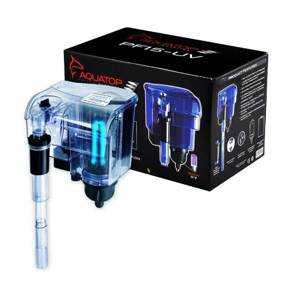 Aquatop Power Filter with UV; PF15-UV With 5 Watt UV Sterilization