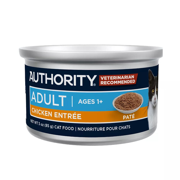 Authority Cat - Adult, Wet Food, Pate, Chicken, 3 OZ