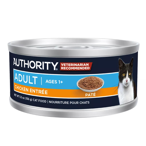 Authority Cat - Adult, Wet Food, Pate, Chicken, 5.5 OZ