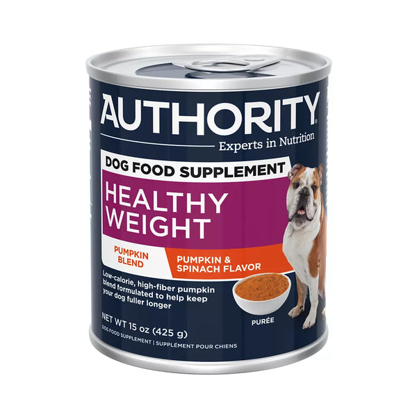 Authority Healthy Weight All Life Stages Dog Food Supplement Topper - Pumpkin, Oatmeal & Spinach