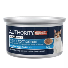 Authority Skin + Coat Support Adult Cat Wet Food - Pate, 3 OZ