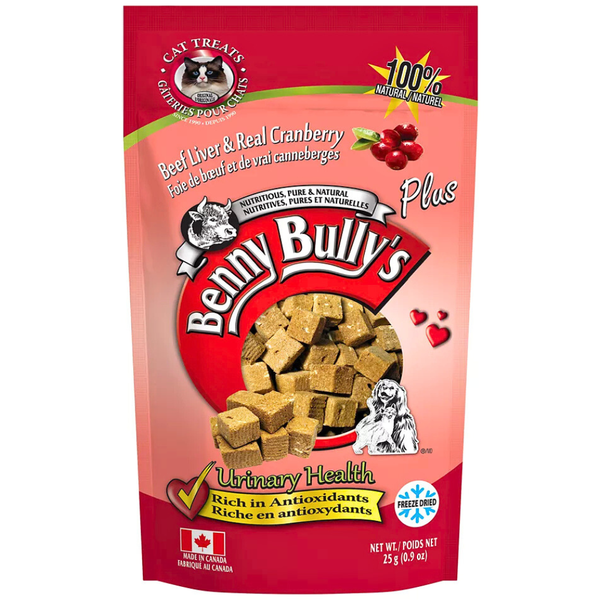 Benny Bully's Plus Cat Treat - Natural, Beef Liver & Cranberry