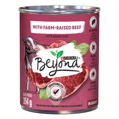 Beyond Adult Wet Dog Food  In Gravy Farm-Raised Beef & Spinach Recipe, 354 g