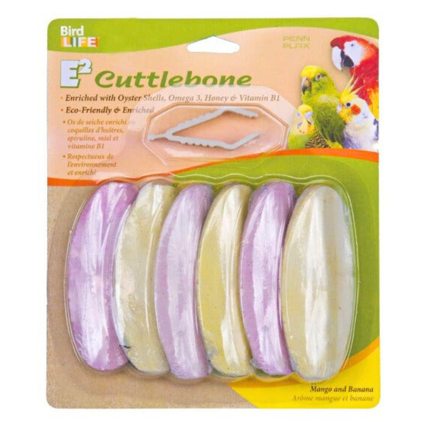 Bird Life Cuttlefish Bone with Mango and Banana Flavor for Healthy Birds