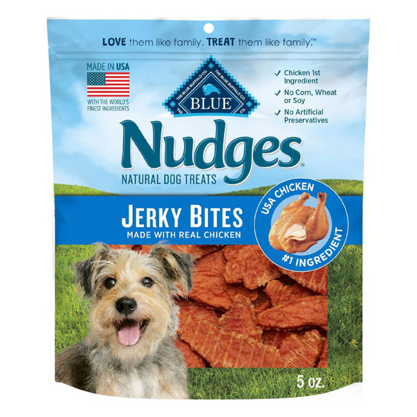 Blue Buffalo Nudges Jerky Bites Natural Dog Treats, Chicken