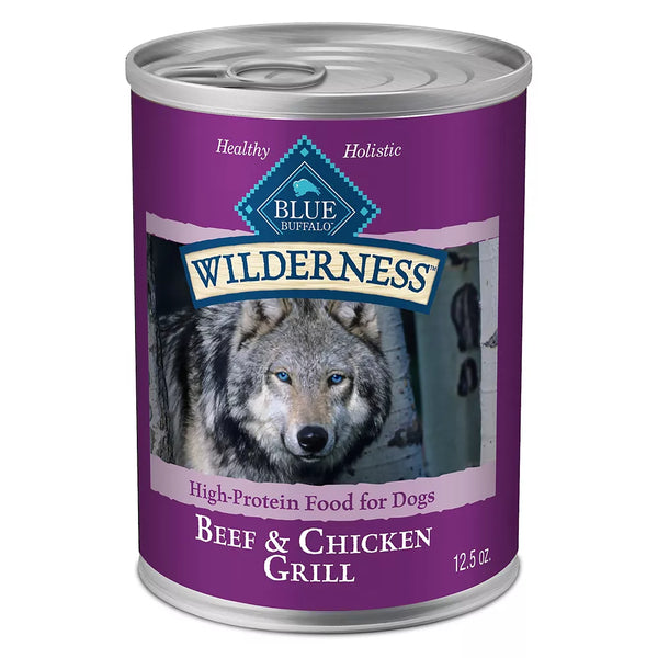 Blue Buffalo® Wilderness™ Adult Wet Dog Food - Grain Free, Beef & Chicken, 12.5 oz