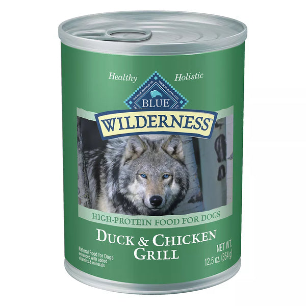 Blue Buffalo Wilderness Adult Wet Dog Food - Grain Free, Duck & Chicken, 12.5 oz