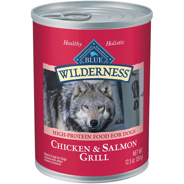 Blue Buffalo® Wilderness™ Adult Wet Dog Food - Grain Free, Salmon & Chicken, 12.5 oz