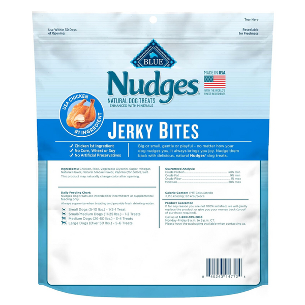 Blue Nudges Jerky Natural Dog Snack with High Nutritional Value and Chicken Protein