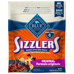 Blue Sizzlers Bacon-Style Dog Treats – Real USA Pork, Grain-Free Snack