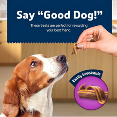 Blue Sizzlers Pork Treats – All-Natural, BHA-Free Bacon-Flavor Reward