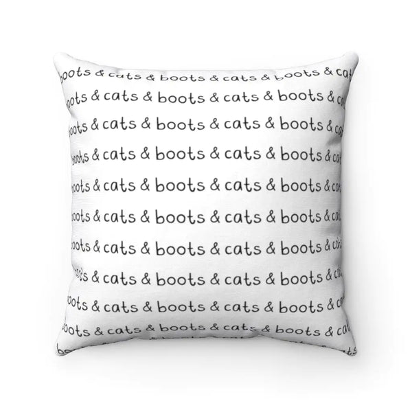 Boots & Cats Funny Cat Pillow - Original Decoration for Your Home