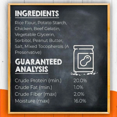 Canine Naturals Peanut Butter Dog Chew – Cleaner Teeth, Satisfied Chewing Instinct