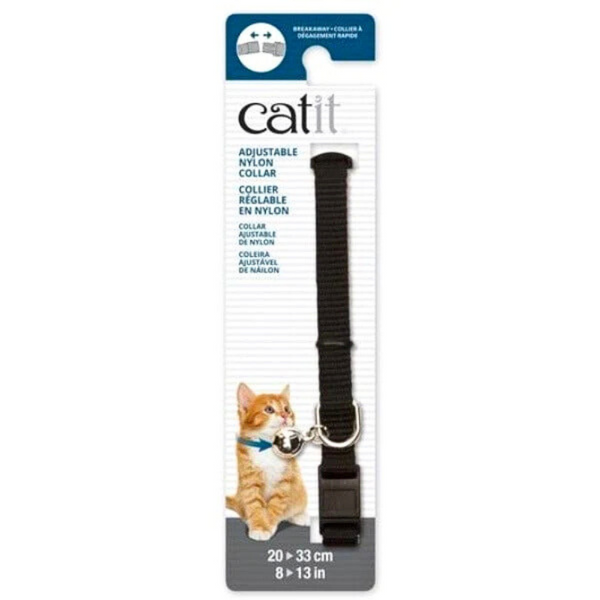 Catit Adjustable Nylon Cat Collar – Snag-Proof, Bell & Safe Breakaway Buckle