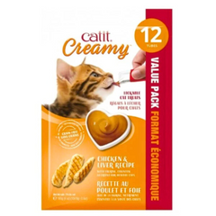 Catit Creamy Chicken & Liver Cat Treat – Low-Calorie, Grain-Free