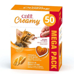 Catit Creamy Chicken & Liver – Hydrating Lickable Cat Treat (Tube)