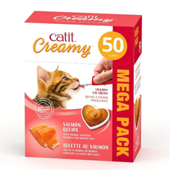 Catit Creamy Salmon – Hydrating Lickable Cat Treat (Tube)