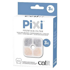 Catit PIXI Replacement Filters – 3-Step Filtration for Fresher Cat Water