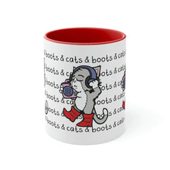 Cats and Boots Mug, Perfect and Fun Gift for Cat Lovers