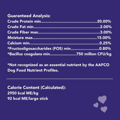 Chew Sticks with Fiber to Reduce PlaqueTartar