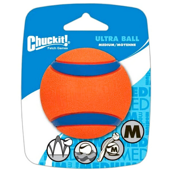 Chuckit! Ultra Ball – Textured Surface, Extra-Thick Core for Rough Play