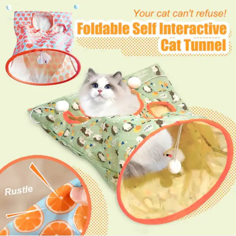 Endless Fun Portable Tunnel Bag For Cats