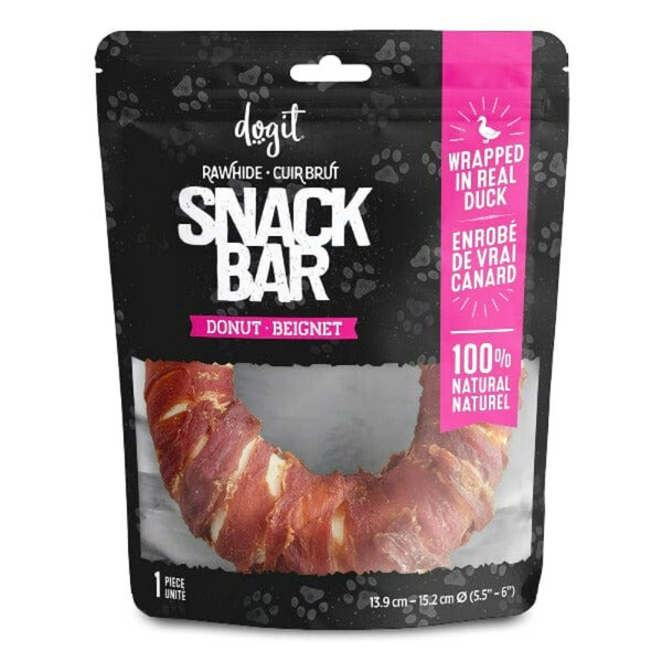 Dogit Snack Bar Donut Dog Treats; Duck
