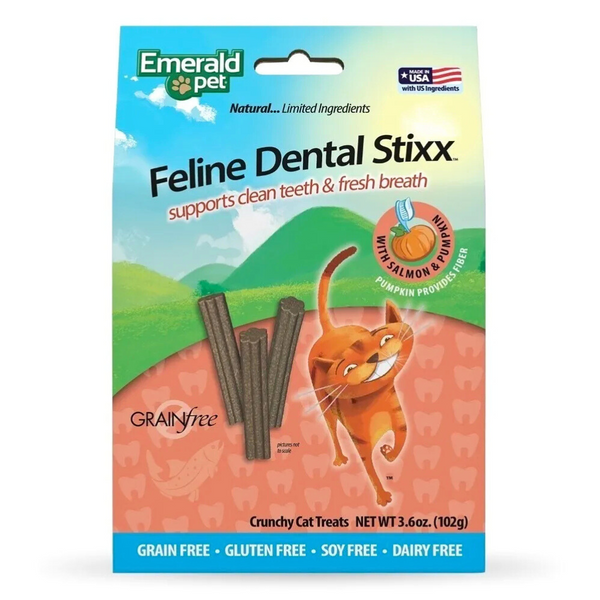 Emerald Pet Feline Dental Stixx Chicken & Pumpkin