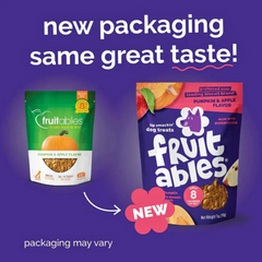 Fruitables Pumpkin & Apple Dog Snacks – Perfect Training Treats for Dogs