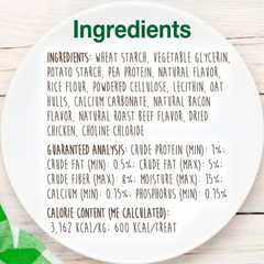 Grain-Free, No Salt or Preservatives – Nylabone Healthy Edibles Bacon Wolf Chew