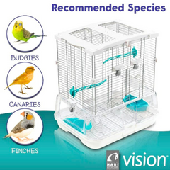 HARI Vision Bird Cage S01 Safe, Durable & Compact for Small Birds