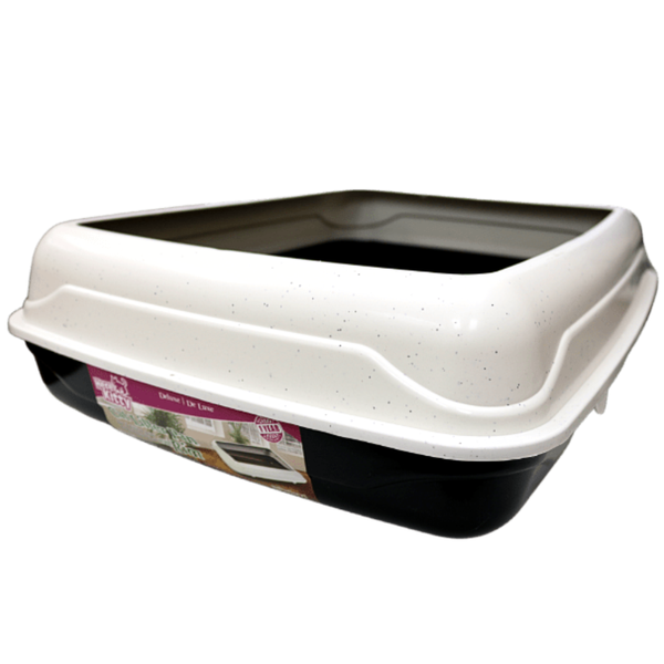Here Kitty Deluxe Litter Pan With Removable Rim