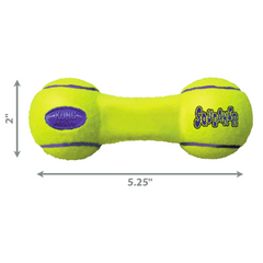 High-Bounce Dumbbell Squeaker Toy – Soft Felt, Gentle on Teeth