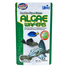 Hikari Algae Wafers – Slow-Dissolving, Herbivore Fish Food for Tropical Aquariums
