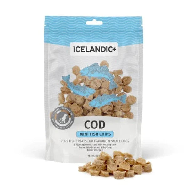 Icelandic+ Cod Chips Mini Fish Chips Dog Treat