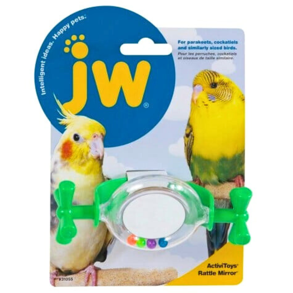 JW Insight Activitoys Rattle Mirror for Birds