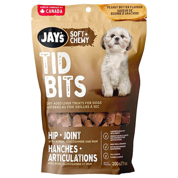 Jay's Soft + Chewy Tid Bits Hip & Joint Peanut Butter Dog Treats