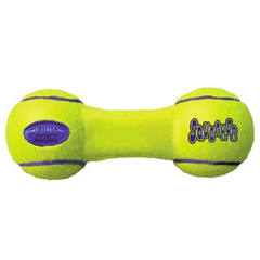 KONG AirDog Squeaker Dumbbell – Fetch Toy with Tennis Ball & Squeaker