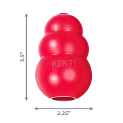KONG Classic Natural Rubber – Vet-Recommended for Chewing, Fetch & Puzzle Play